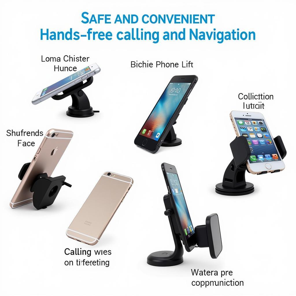 Phone mounts for safe hands-free driving