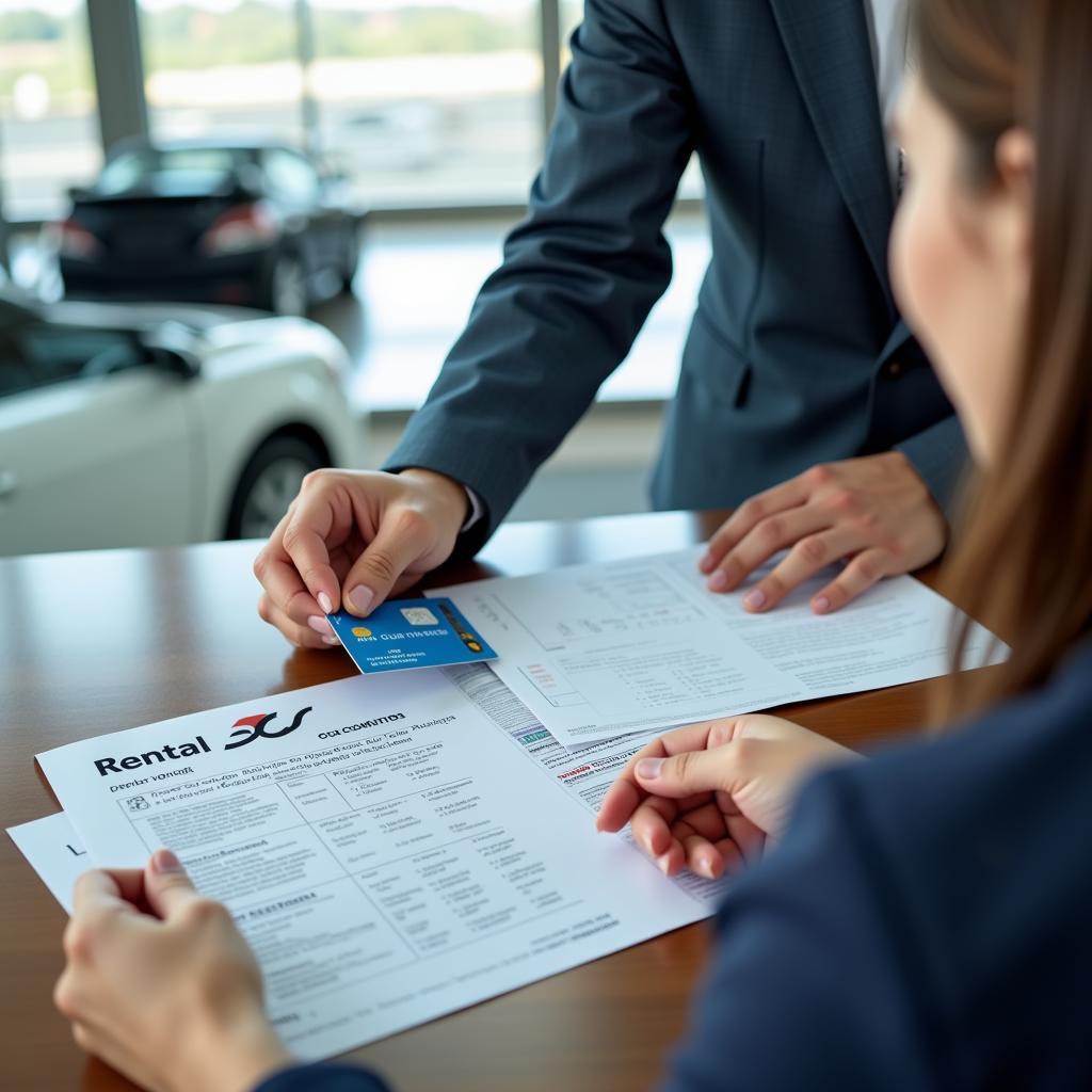 Picking Up Rental Car at Airport