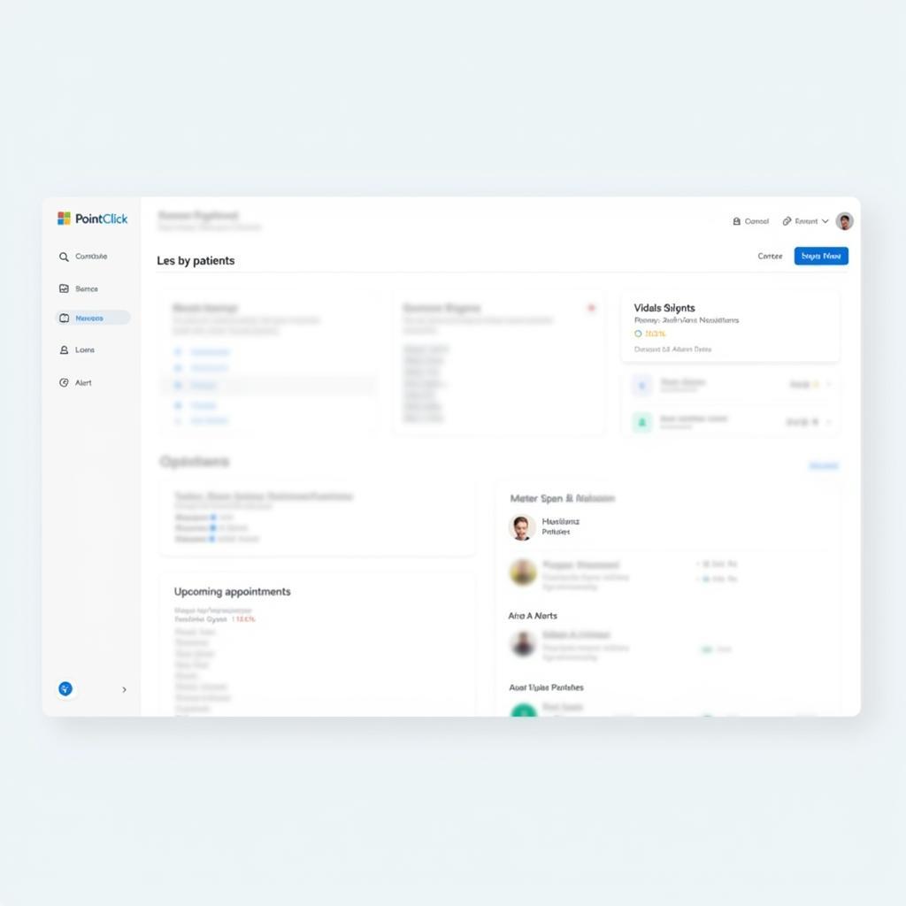 Point Click Care Dashboard Displaying Patient Information