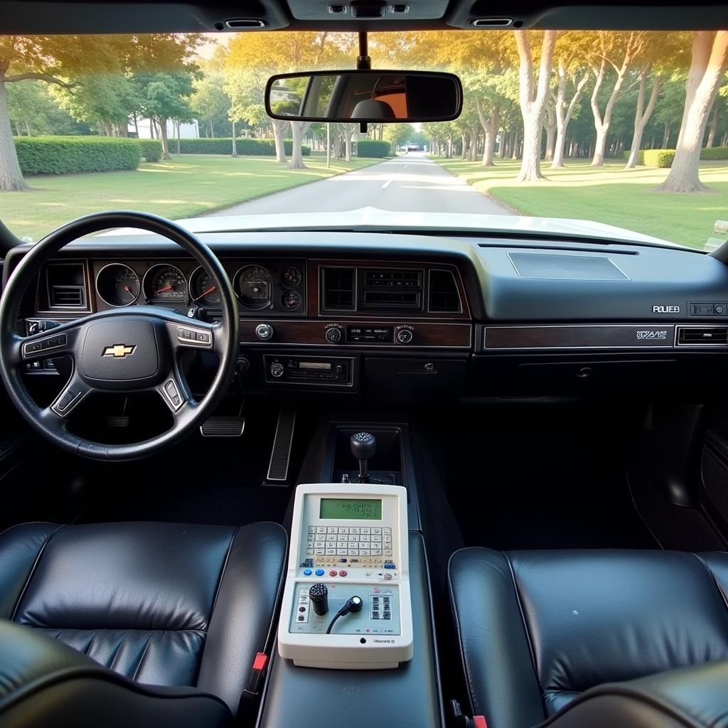 Classic Police Cruiser with Computer System