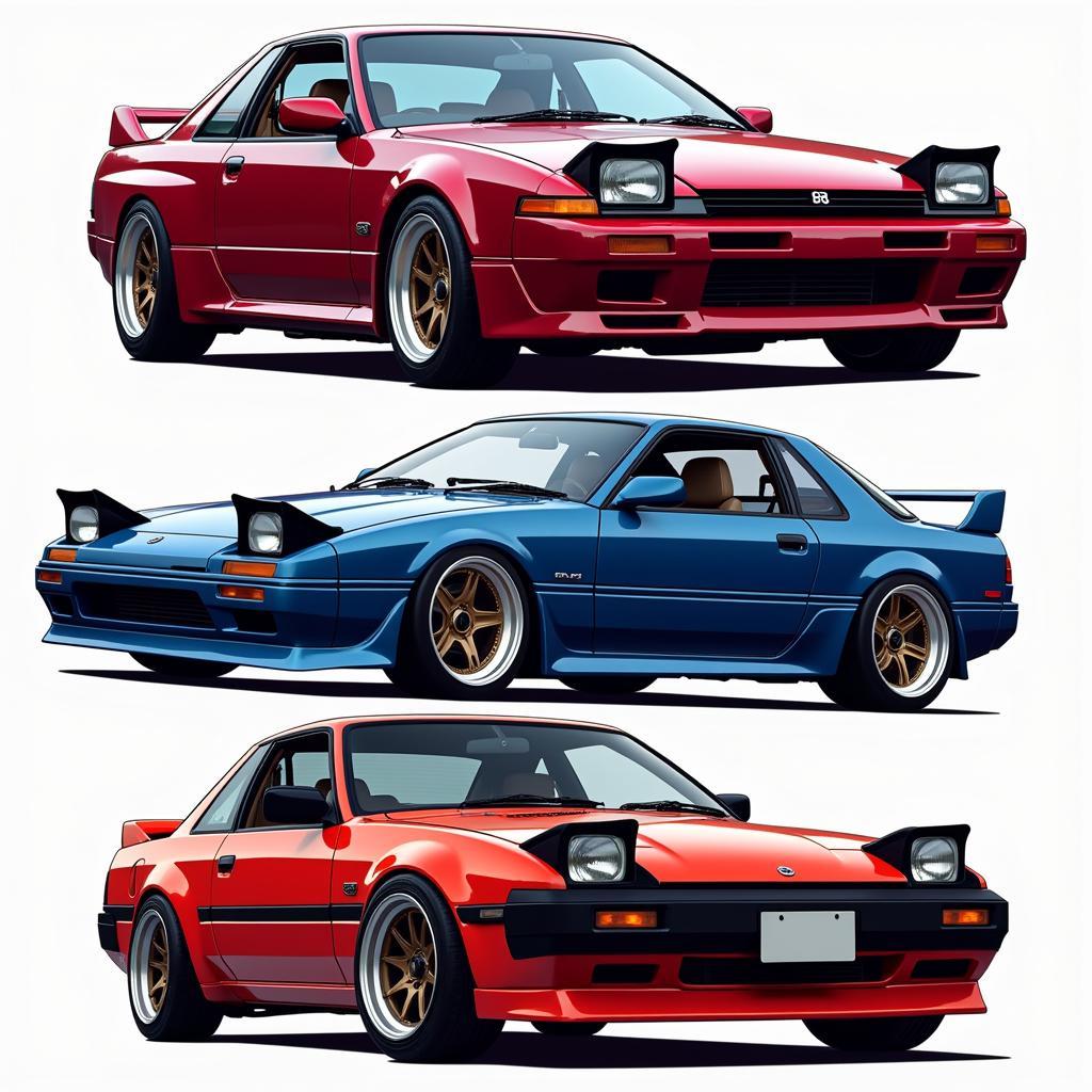 Popular Tokyo Drift Cars: Nissan Skyline, Mazda RX-7, and Toyota AE86