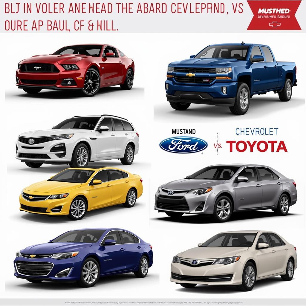 Popular US Car Brands: Ford, Chevrolet, Toyota