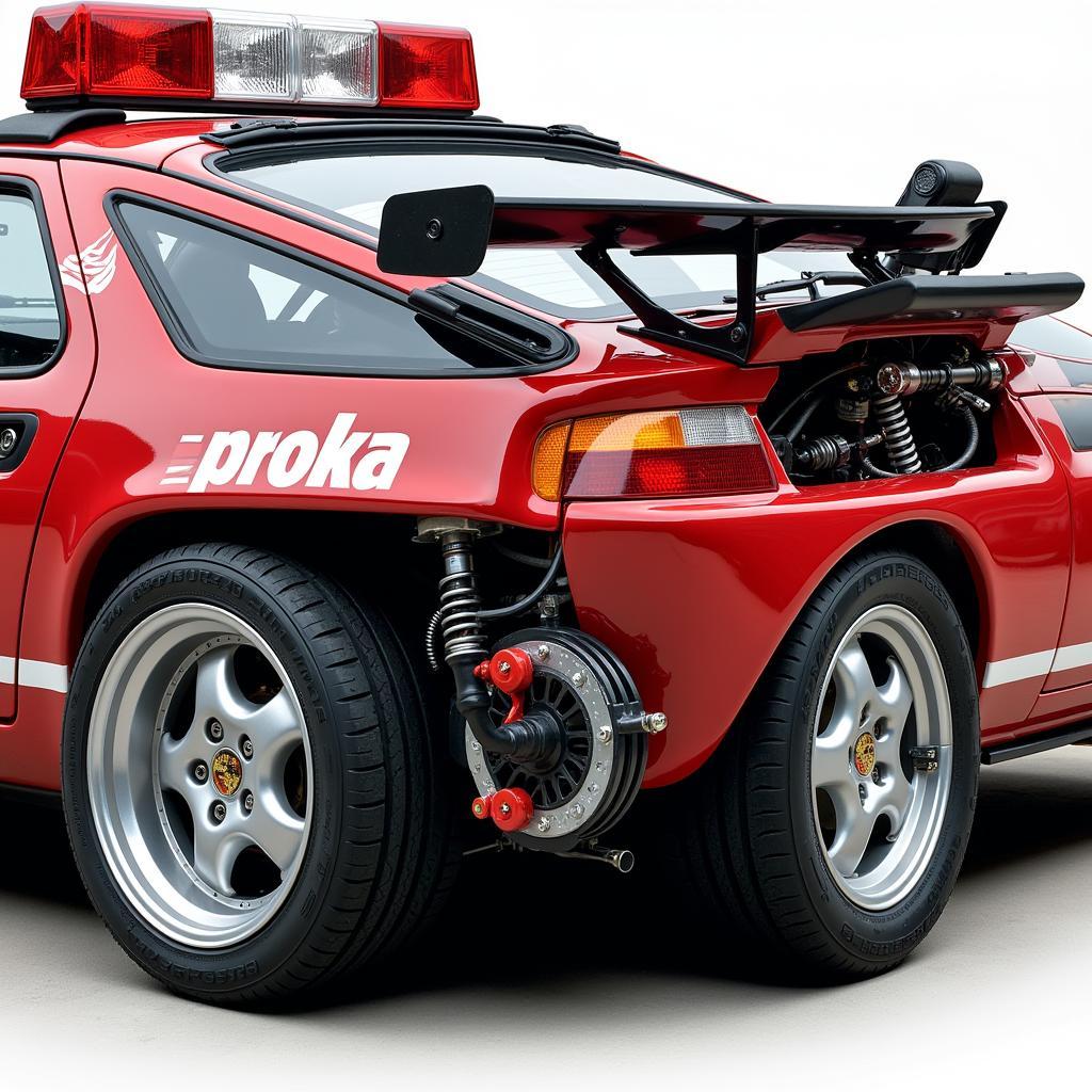 Modified Porsche 928 Safety Car Features