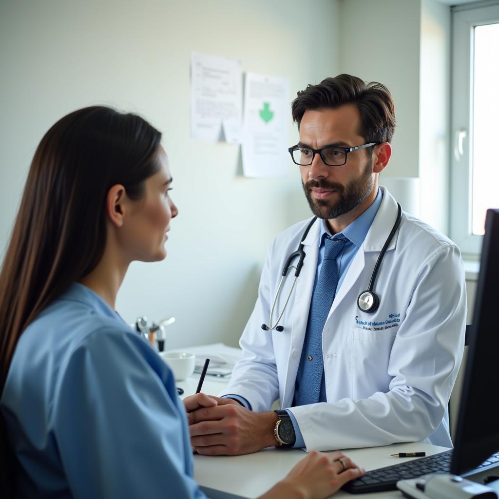 Doctor Examining Patient in Premium Urgent Care