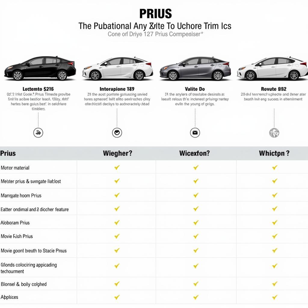 Comparing Prius Trim Levels