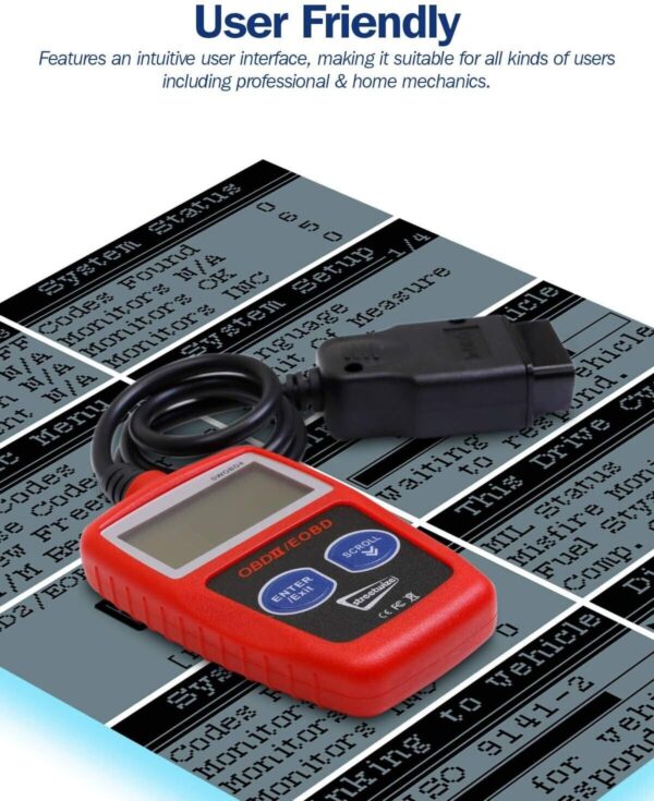 Pro OBD2 Code Fault Reader Diagnostic Scanner Check Engine Light Clear Reset OBD - Image 2