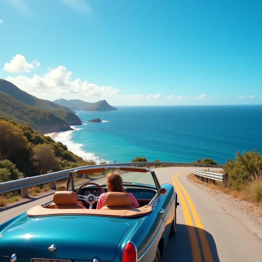 Scenic Coastal Highway Drive in Puerto Rico