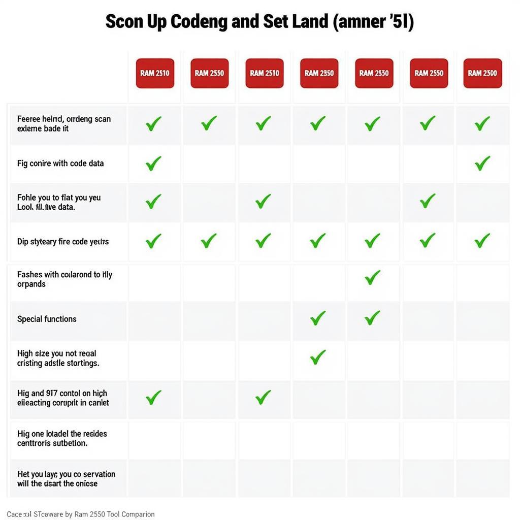 Ram 2500 Scan Tool Comparison Chart