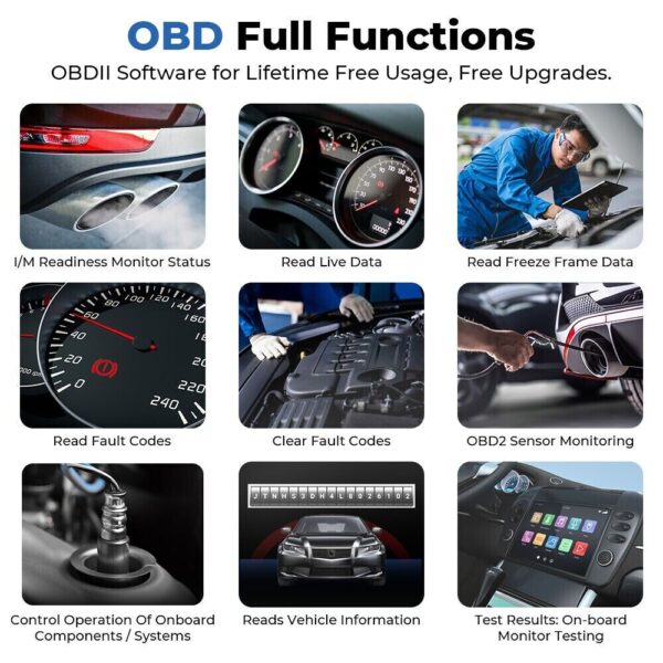 Range Rover Sport OBD2 Bluetooth OBD Fault Code Scanner Reset Tool IOS Android - Image 3