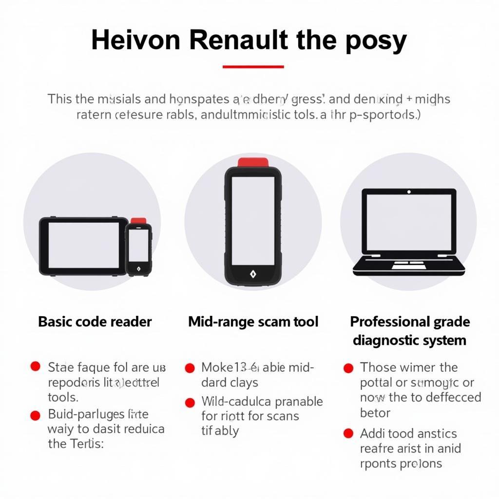 Renault Scan Tool Types: Basic, Mid-Range, and Professional