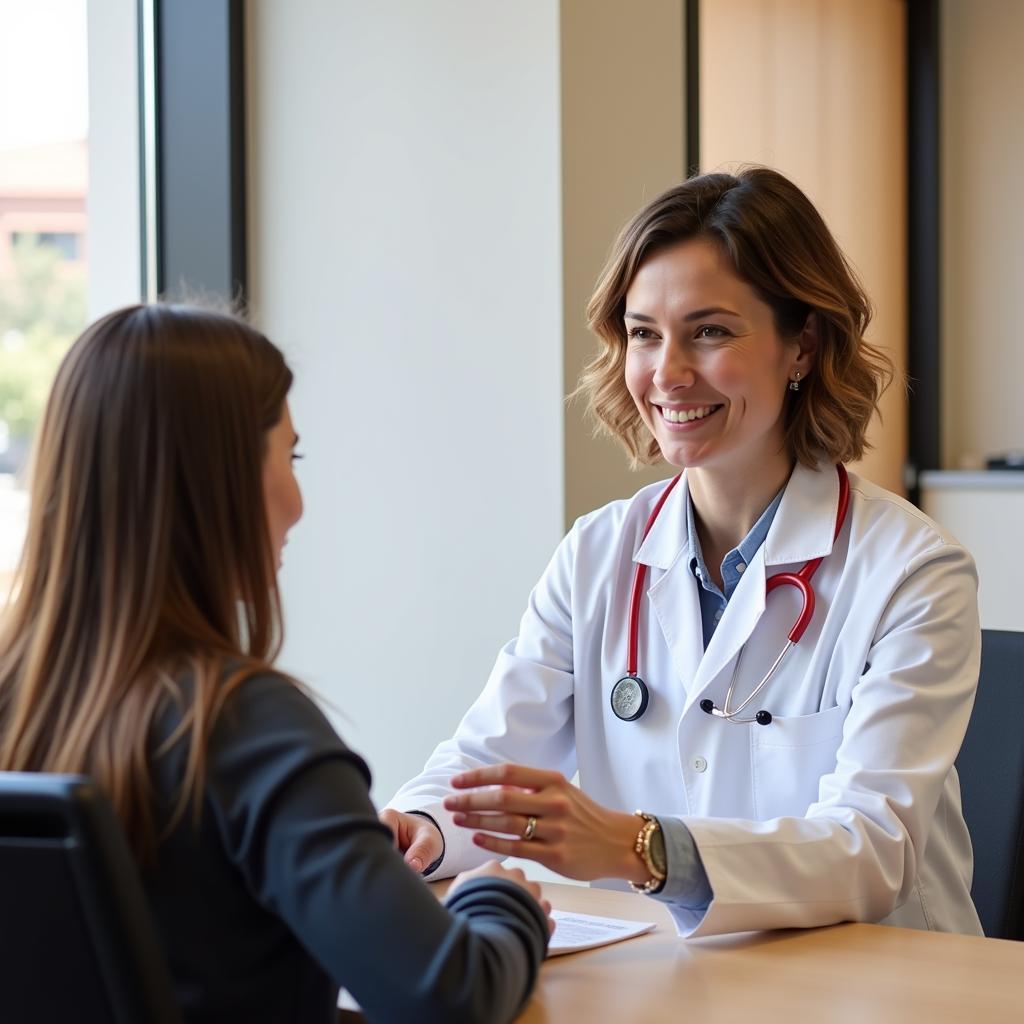 Doctor Examining Patient at Renown Urgent Care