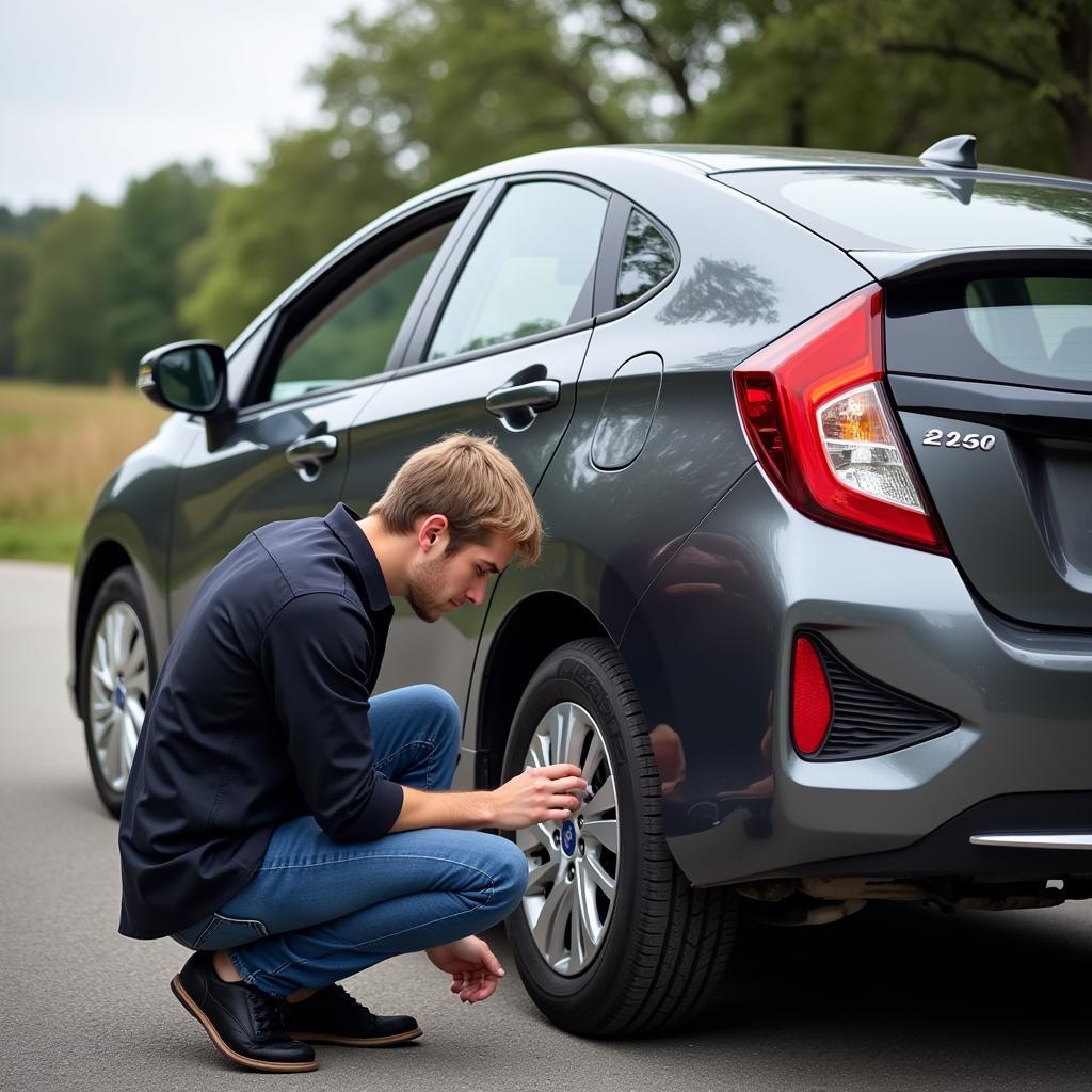 Rental Car Inspection Before Driving