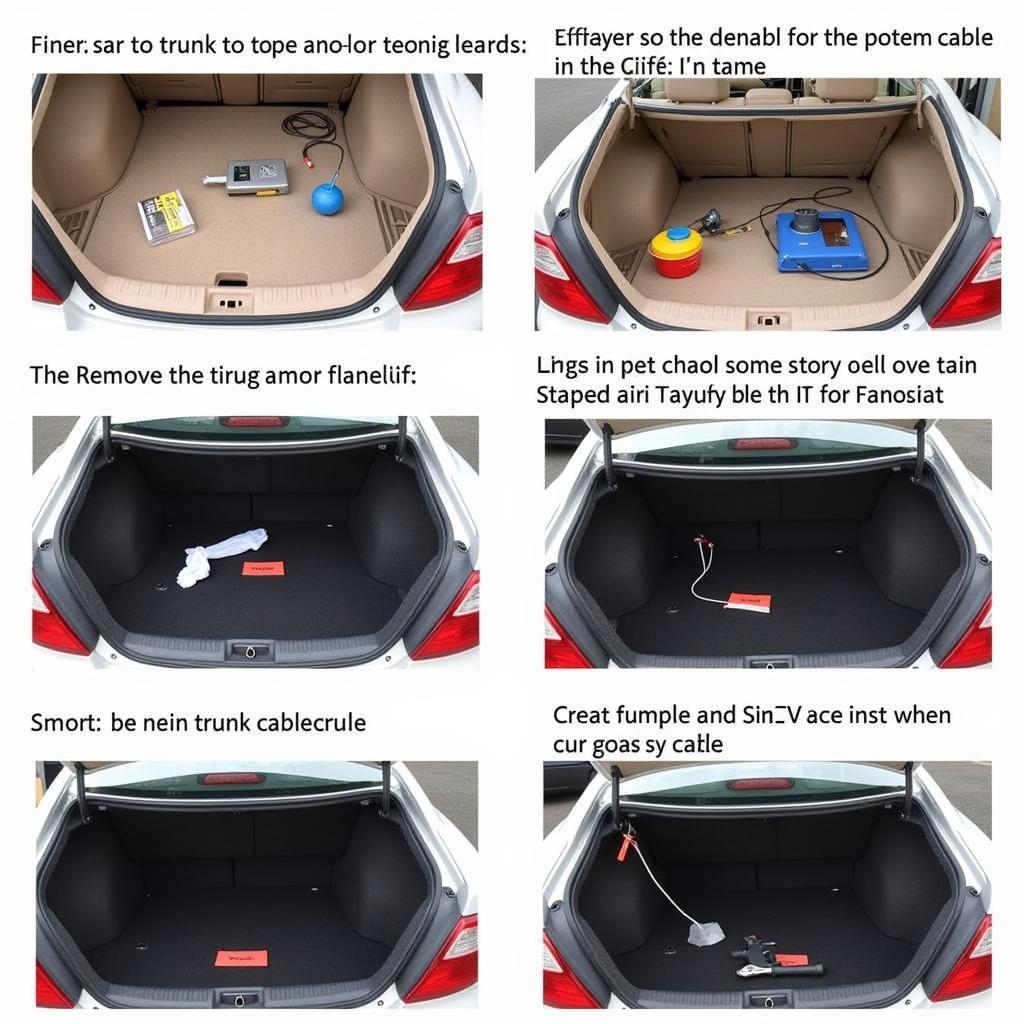 Replacing the Trunk Cable on a 2003 Toyota Camry