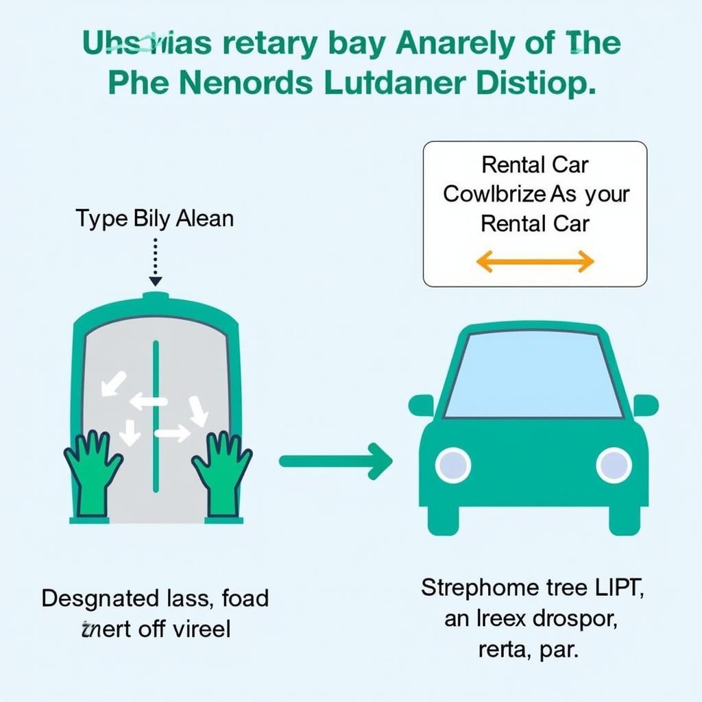 Returning a rental car at the San Juan Airport