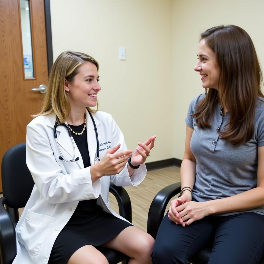 Doctor Consulting Patient at RRH Urgent Care