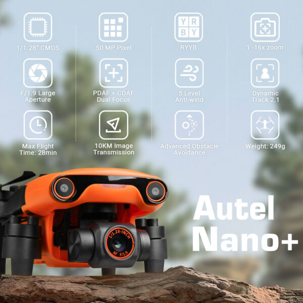 SALE! Autel Robotics EVO Nano Plus Drone [Premium Bundle] Nano+ 4K HDR RYYB 249g - Image 3