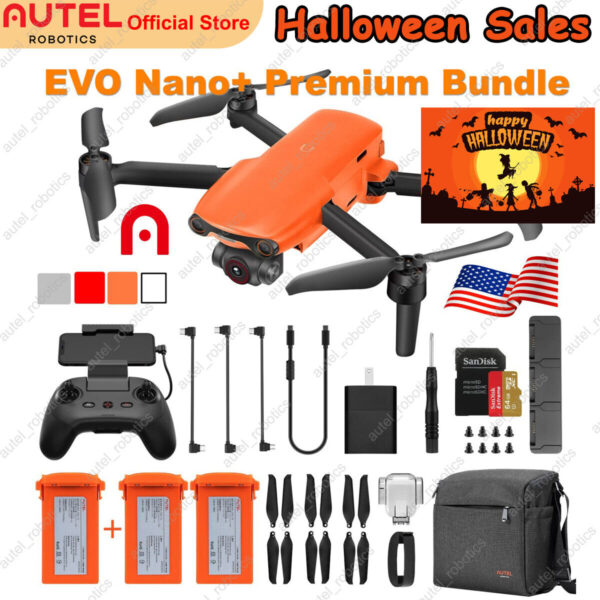 SALE! Autel Robotics EVO Nano Plus Premium Bundle Drone 4K HD RYYB 3-Axis Gimbal