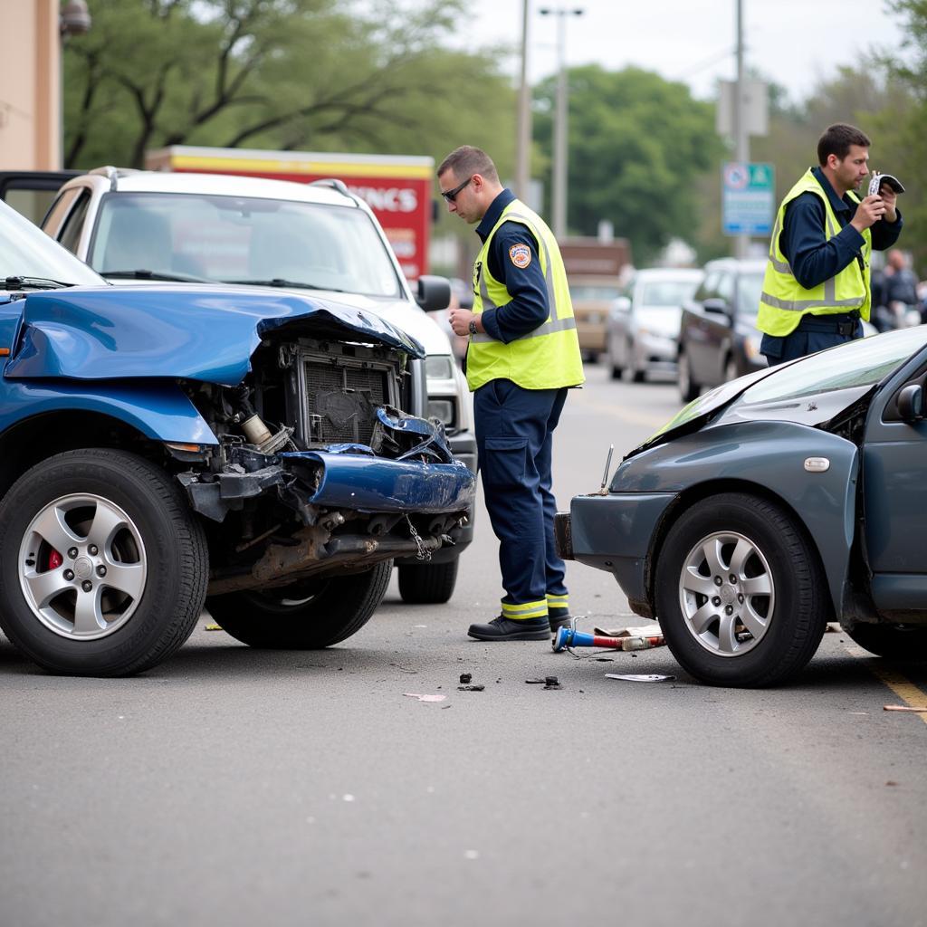 San Antonio Car Wreck Scene