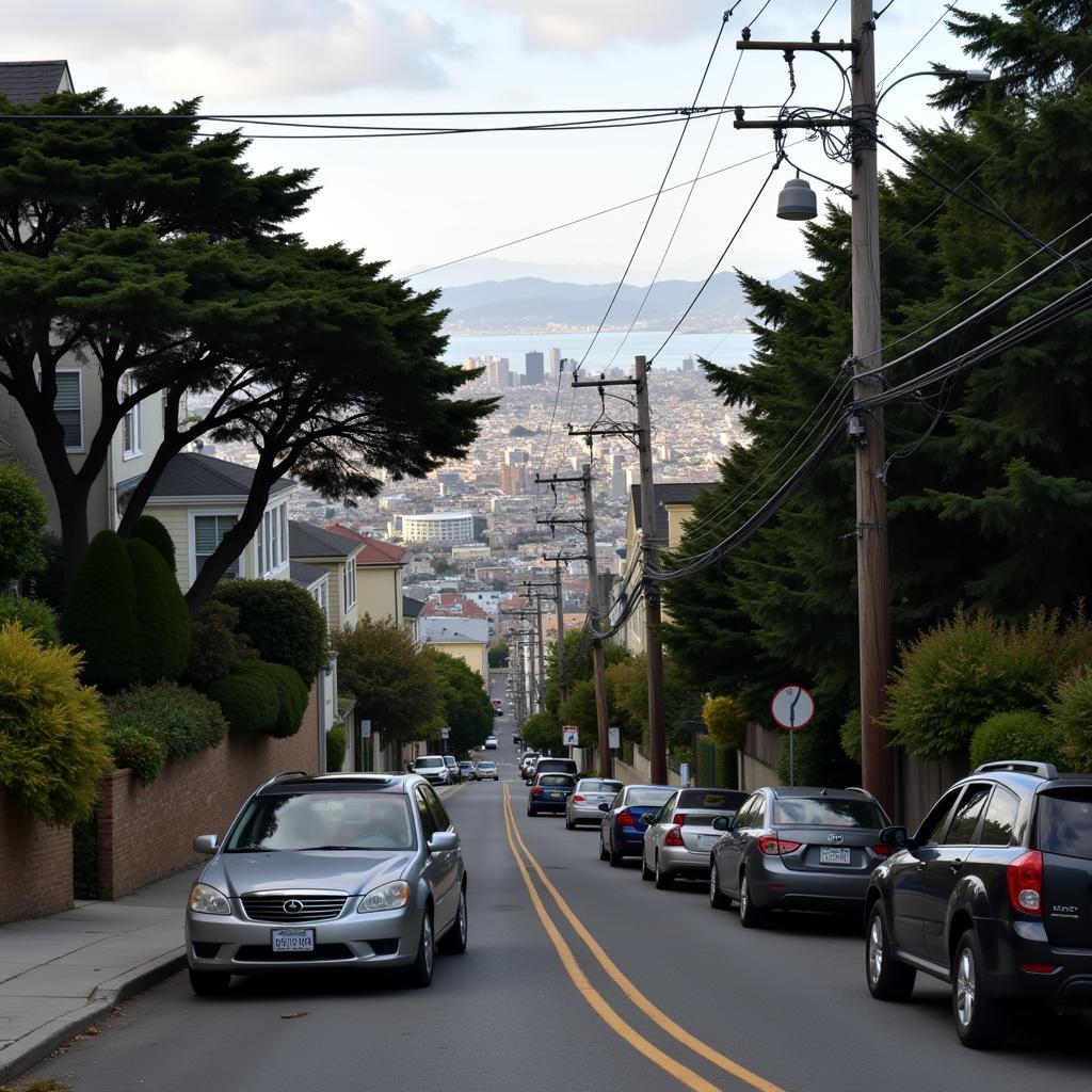 Navigating San Francisco's steep hills and traffic