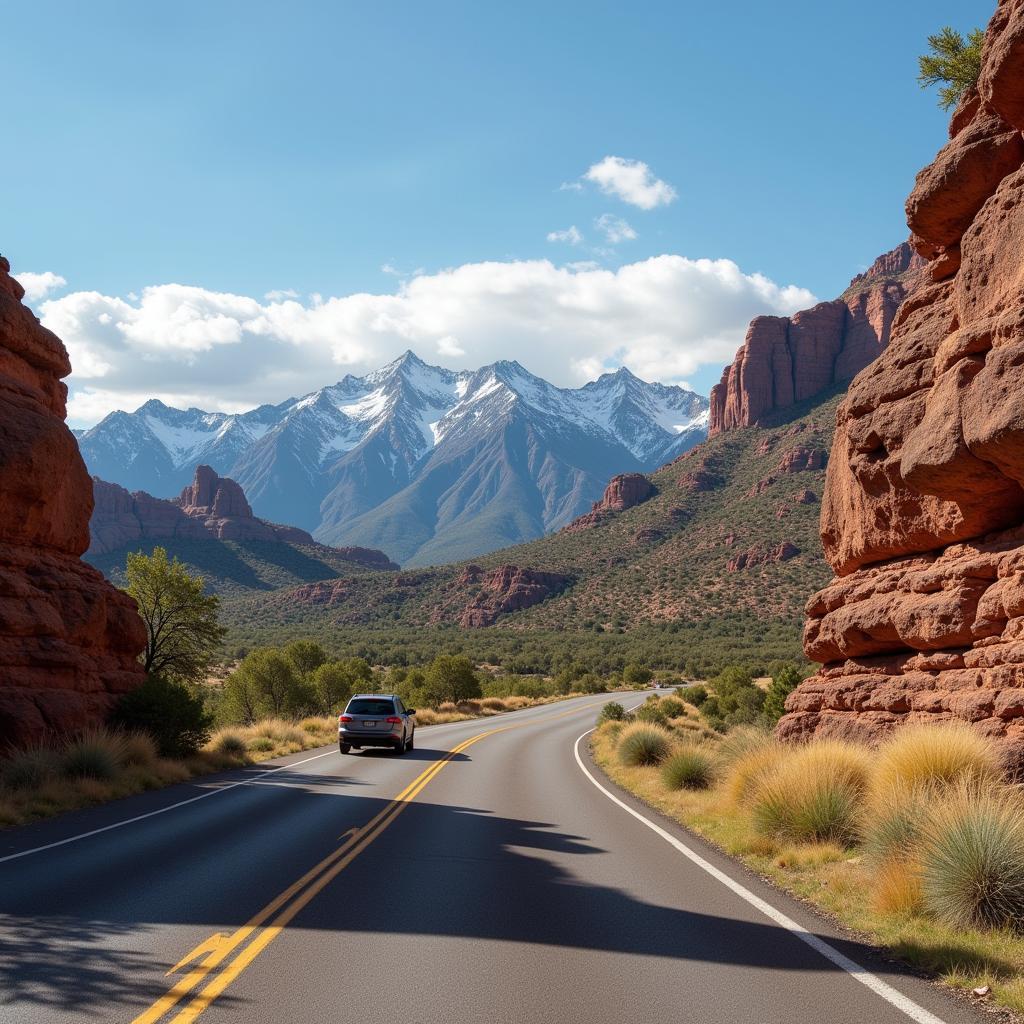 Scenic Driving Route near Santa Fe