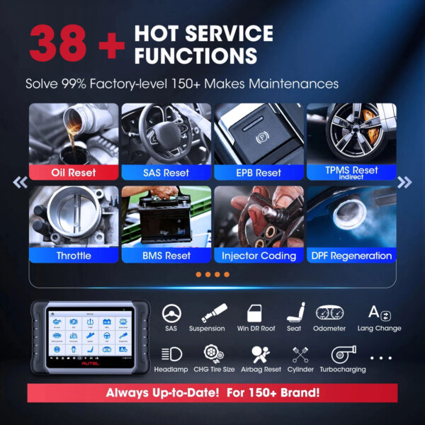 Scanner Car Diagnostic Tool OBD2 Scanner Active Test Code Reader Key Coding Tool - Image 5