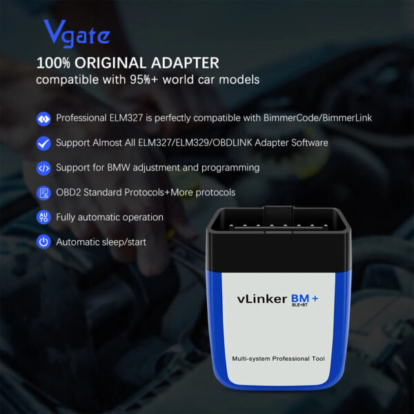 Scanner wifi Bluetooth 4.0 OBD2 OBD 2 Car Diagnostic Auto Scan Tool Bimmercode - Image 2