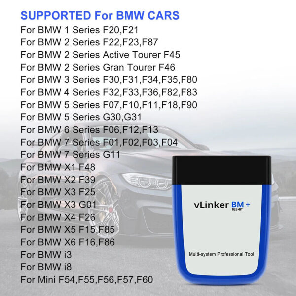 Scanner wifi Bluetooth 4.0 OBD2 OBD 2 Car Diagnostic Auto Scan Tool Bimmercode - Image 5