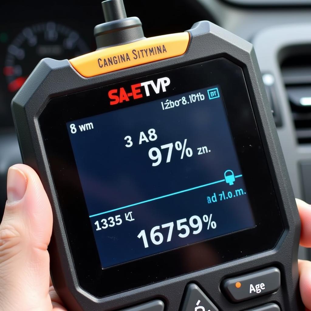 Scanning Tool Displaying EVAP Pressure