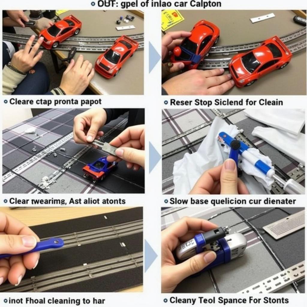 Cleaning and maintaining a slot car