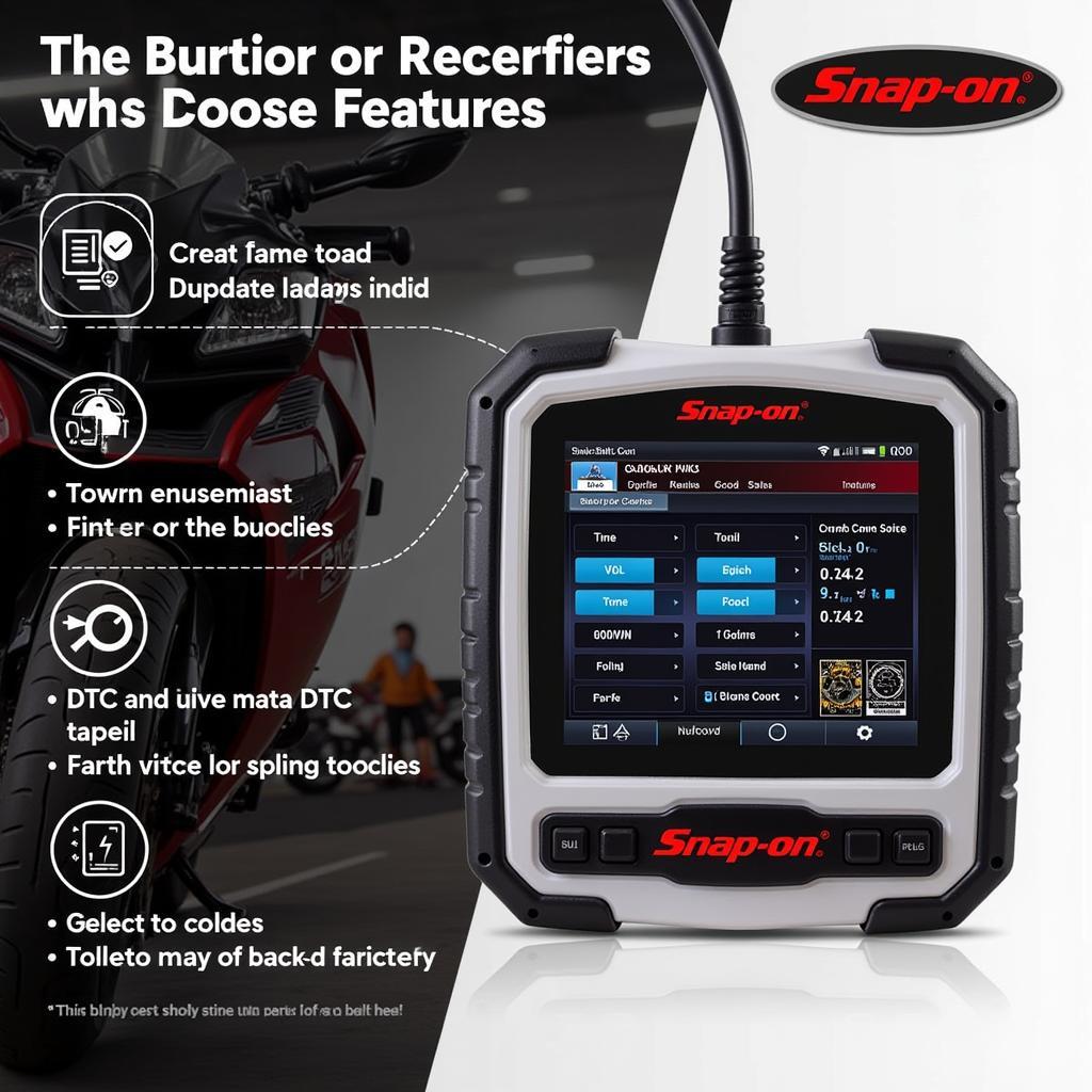 Snap-on Motorcycle Scan Tool Features