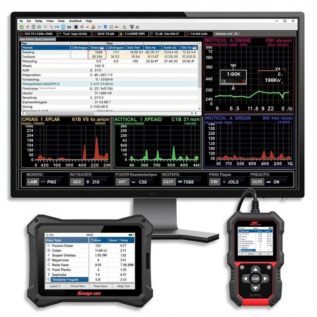 Snap-on Verus Scan Tool Interface Displaying Live Data