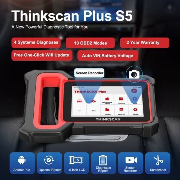 Ssangyong OBD2 Car Diagnostic Fault Scanner WIFI Tablet Tool SRS ABS S5 PRO UK - Image 2