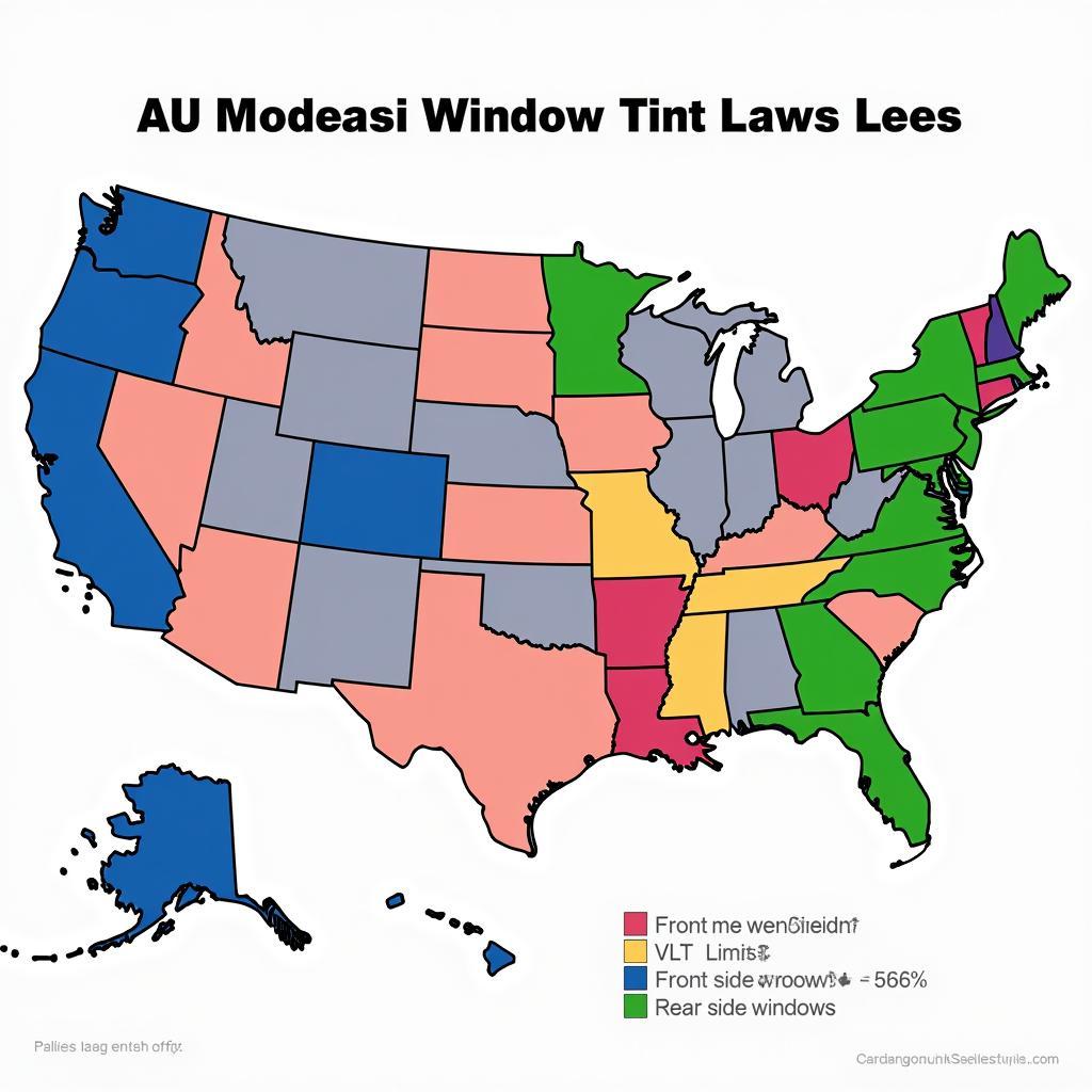 State Window Tint Laws Map