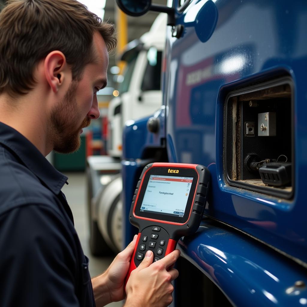 Texa Scan Tool Diagnosing a Heavy Duty Truck