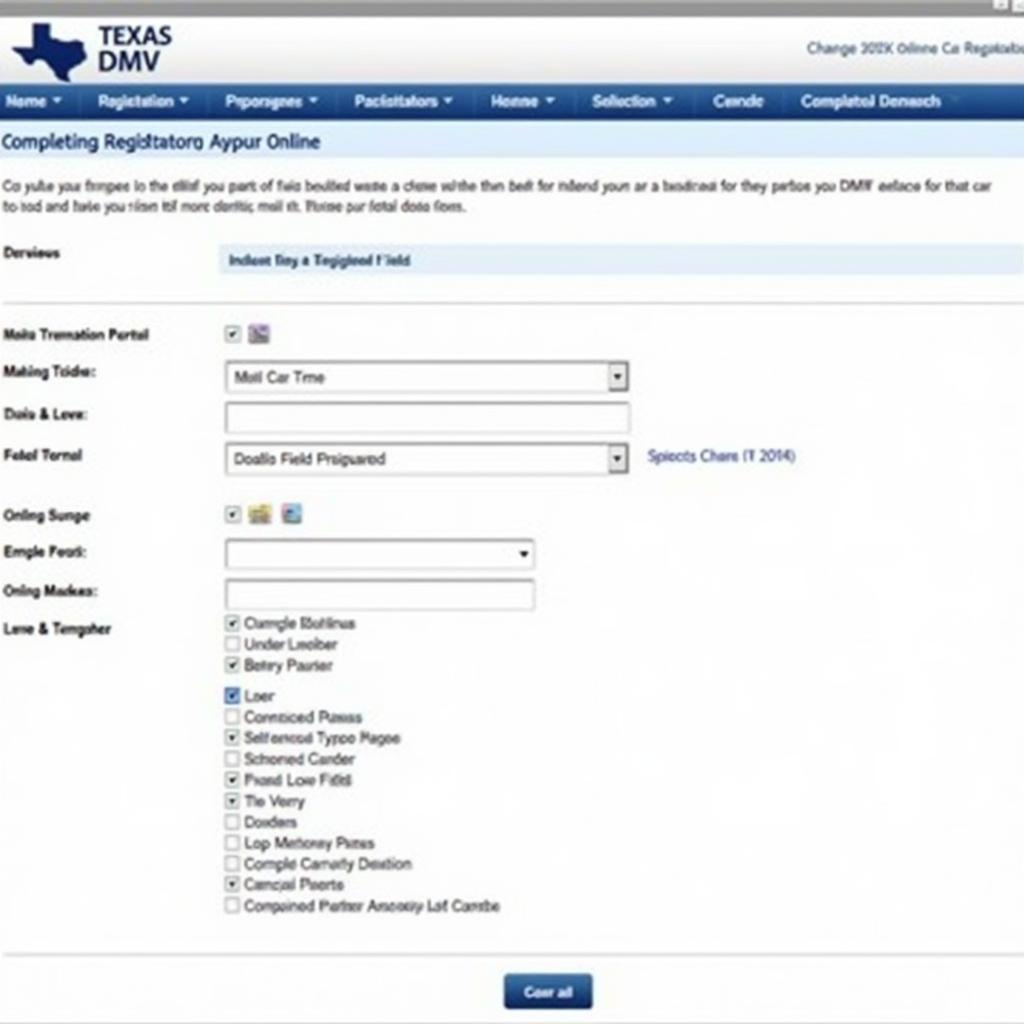 Online Car Registration Process in Texas