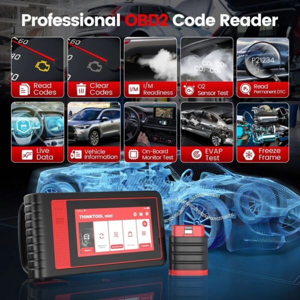 THINKCAR Professional Auto OBD2 Scanner Diagnostic Tool 28 Reset ECU Coding - Image 5