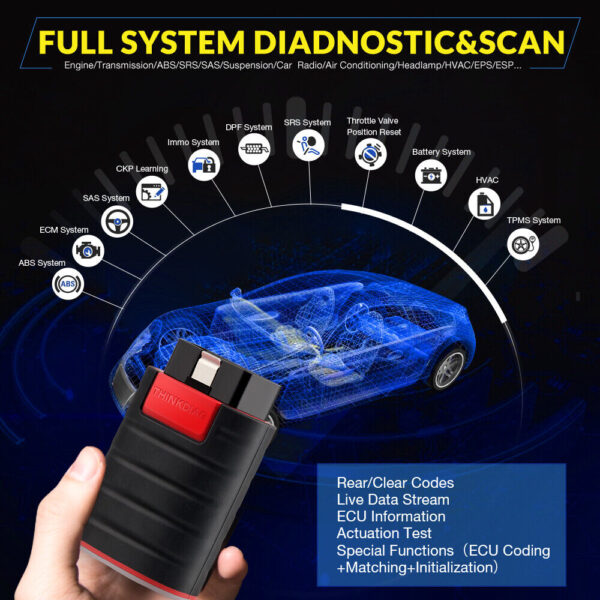 THINKCAR Thinkdiag Bidirectional Free Full Software OBD2 Scanner Diagnostic Tool - Image 4