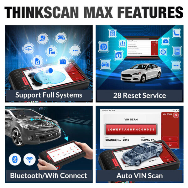 Thinkcar Thinkscan MAx Car OBD2 Scanner ALL System Diagnostic Reset Service Tool - Image 5