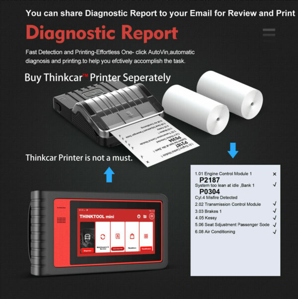 ThinkTool OBD2 All System Professional Diagnostic Scanner Tool 150+ Car Brands - Image 5