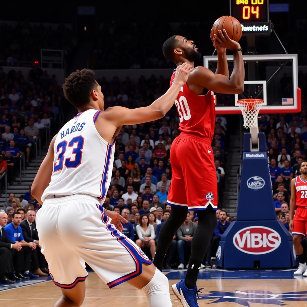 Tobias Harris Shooting Mid-Range Jumper