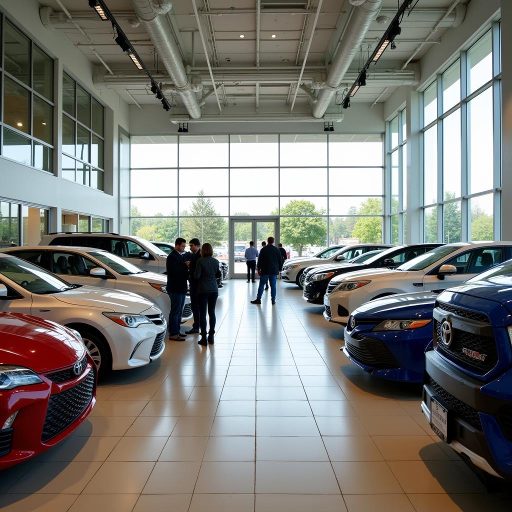 Toyota Dealer Showroom with Wide Inventory