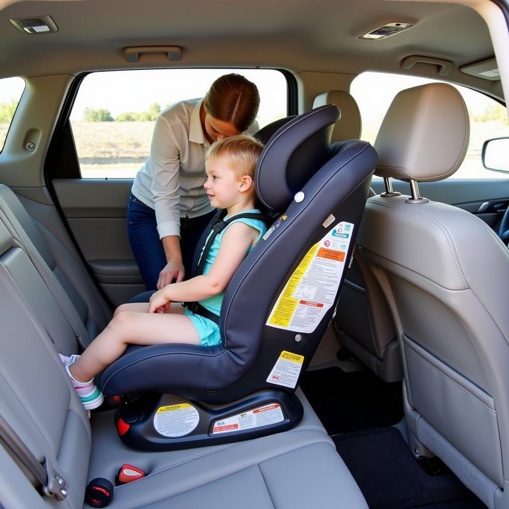 Safe Installation of Travel Car Seat in Car