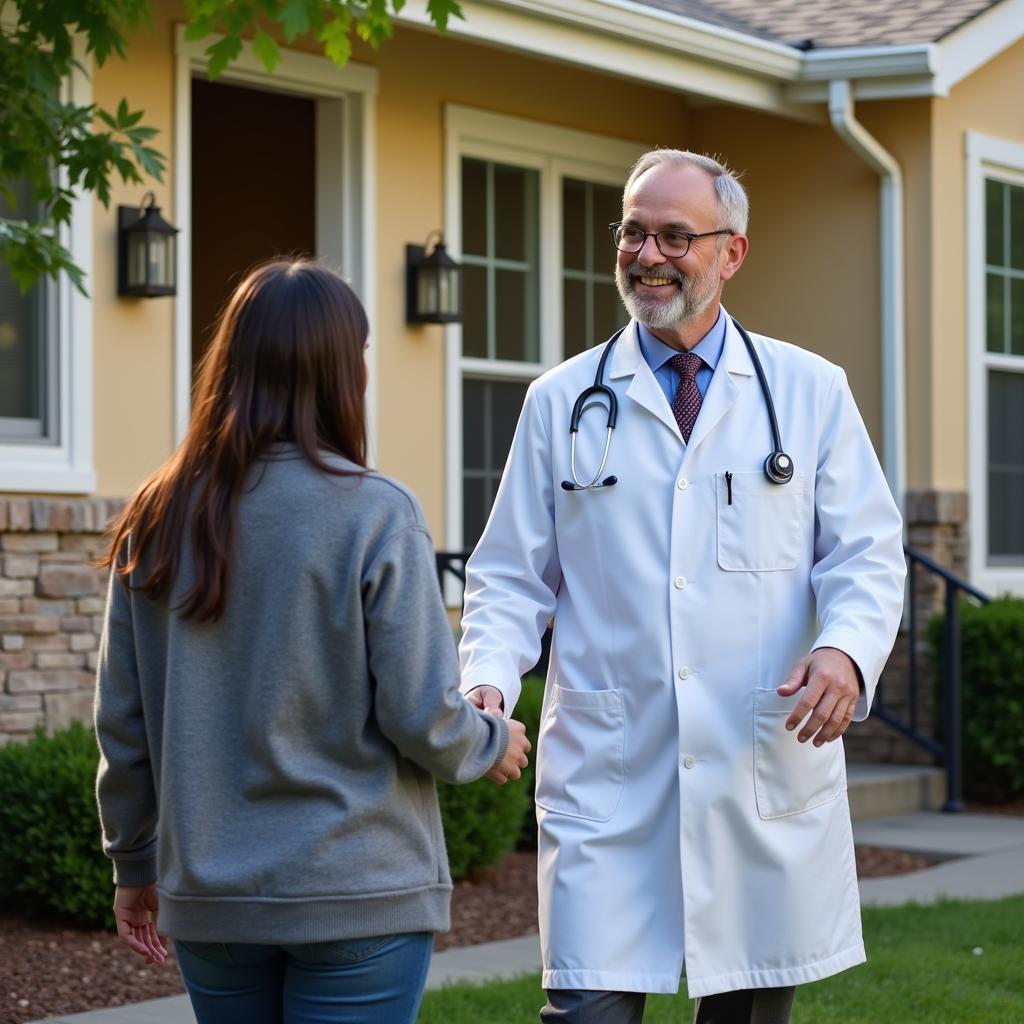 Tri Valley Primary Care Doctor Visiting Patient