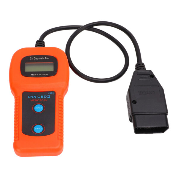 U480 Car OBD2 Diagnostic Scanner LCD Display 10-12V DC Motor Code Reader Tool- - Image 5