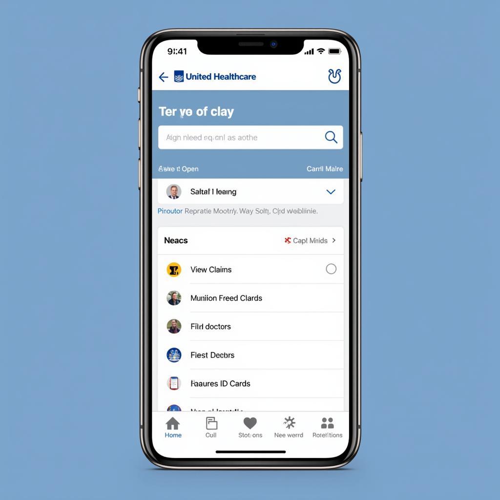 United Healthcare Mobile App Screenshot