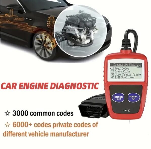 Universal OBD2 Car Diagnostic Tool | Fault Code Eraser | Scanner - Image 2