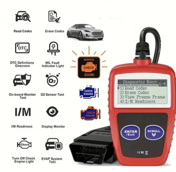 Universal OBD2 Car Diagnostic Tool | Fault Code Eraser | Scanner - Image 5