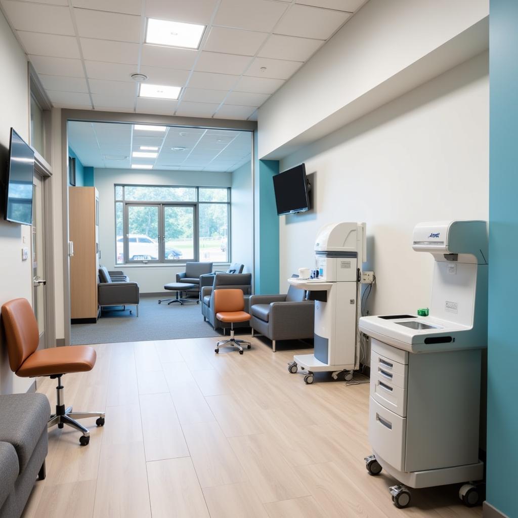 Modern and clean urgent care center interior in Clarksville, TN