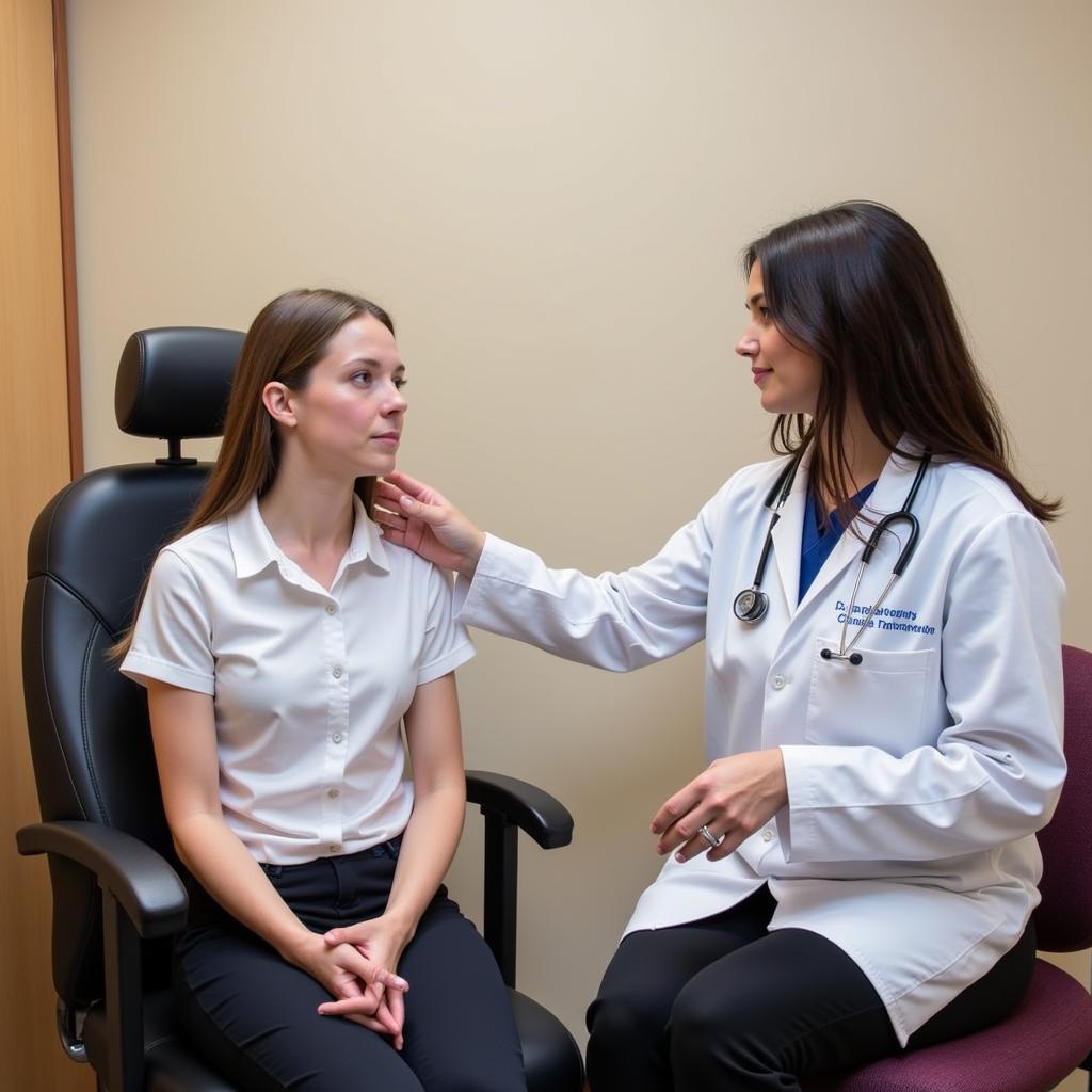 Doctor Consulting Patient in Colorado Springs Urgent Care