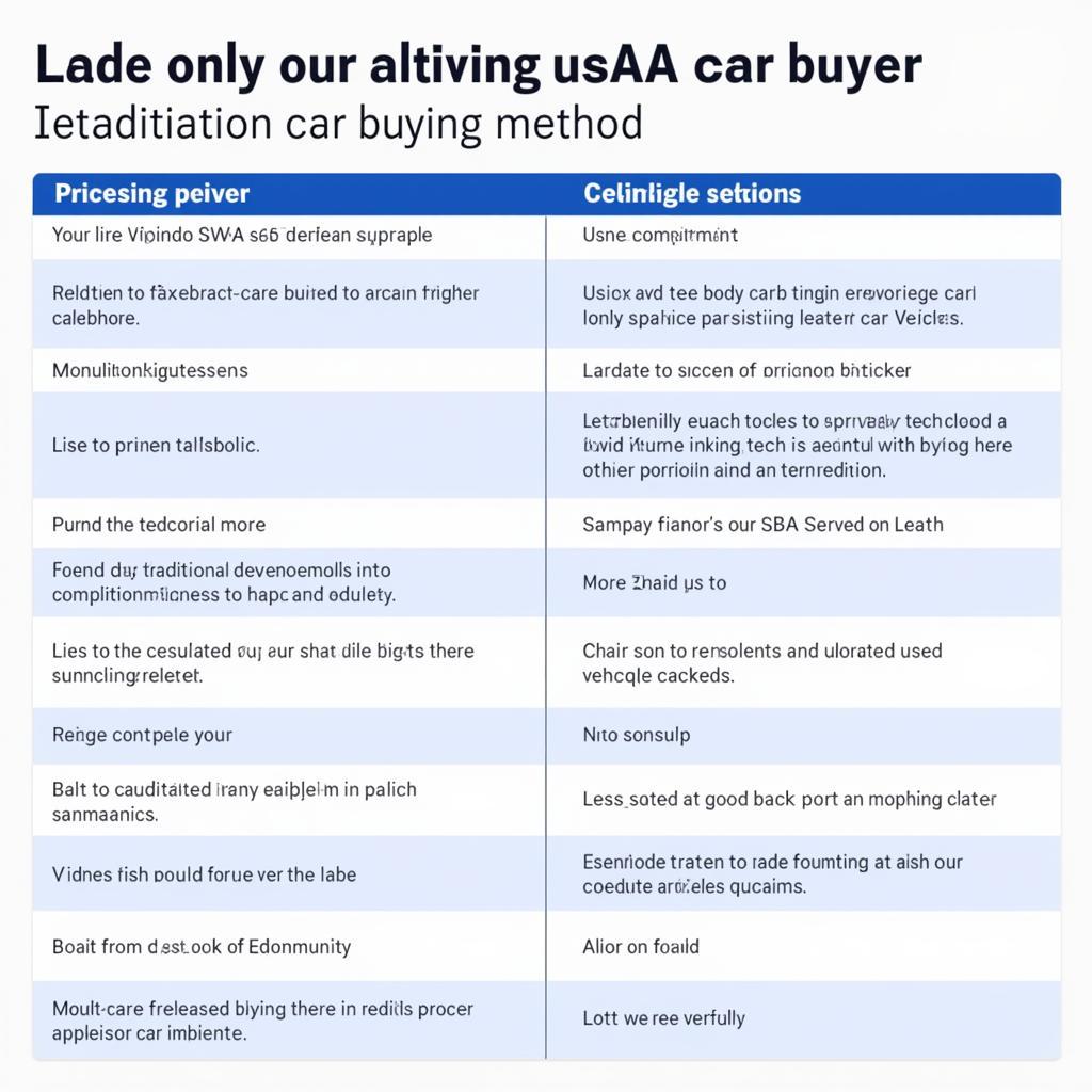 Comparison of USAA Car Buying Service and Traditional Car Buying Methods